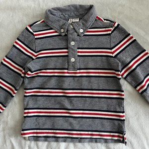 Janie & Jack long sleeve polo shirt